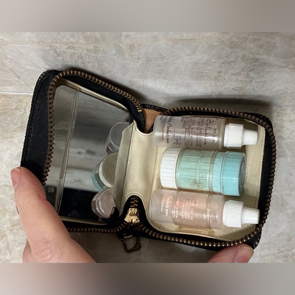 Vintage Contact Lens Case With Mirror & Empty Barnes-Hind Ophthalmic Products - Picture 4 of 6